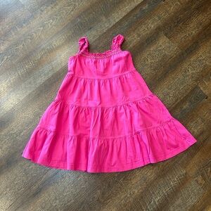Hanna Andersson Vibrant Pink Tiered Dress